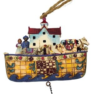 Jim Shore Noah's Ark Christmas Ornament Heartwood Creek 2006 No Tag No‎ Box